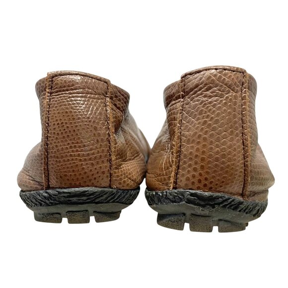 Kokua Barcelo Brown Leather‎ Mauve Cap Toe Ballerina Flats - Picture 7 of 12